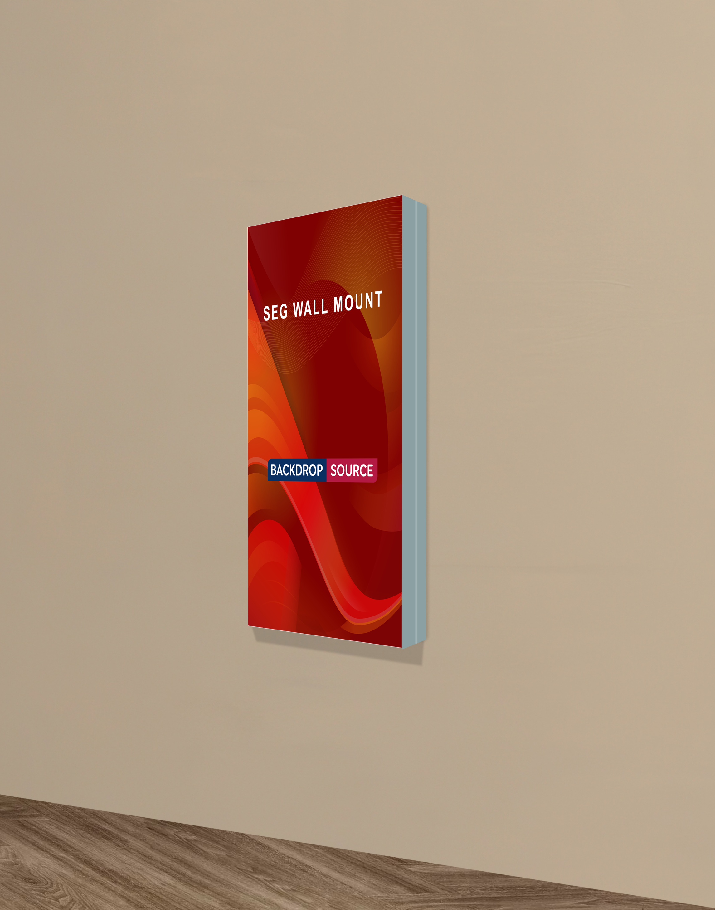Wall-Mounted SEG Fabric display - 3.15" Depth