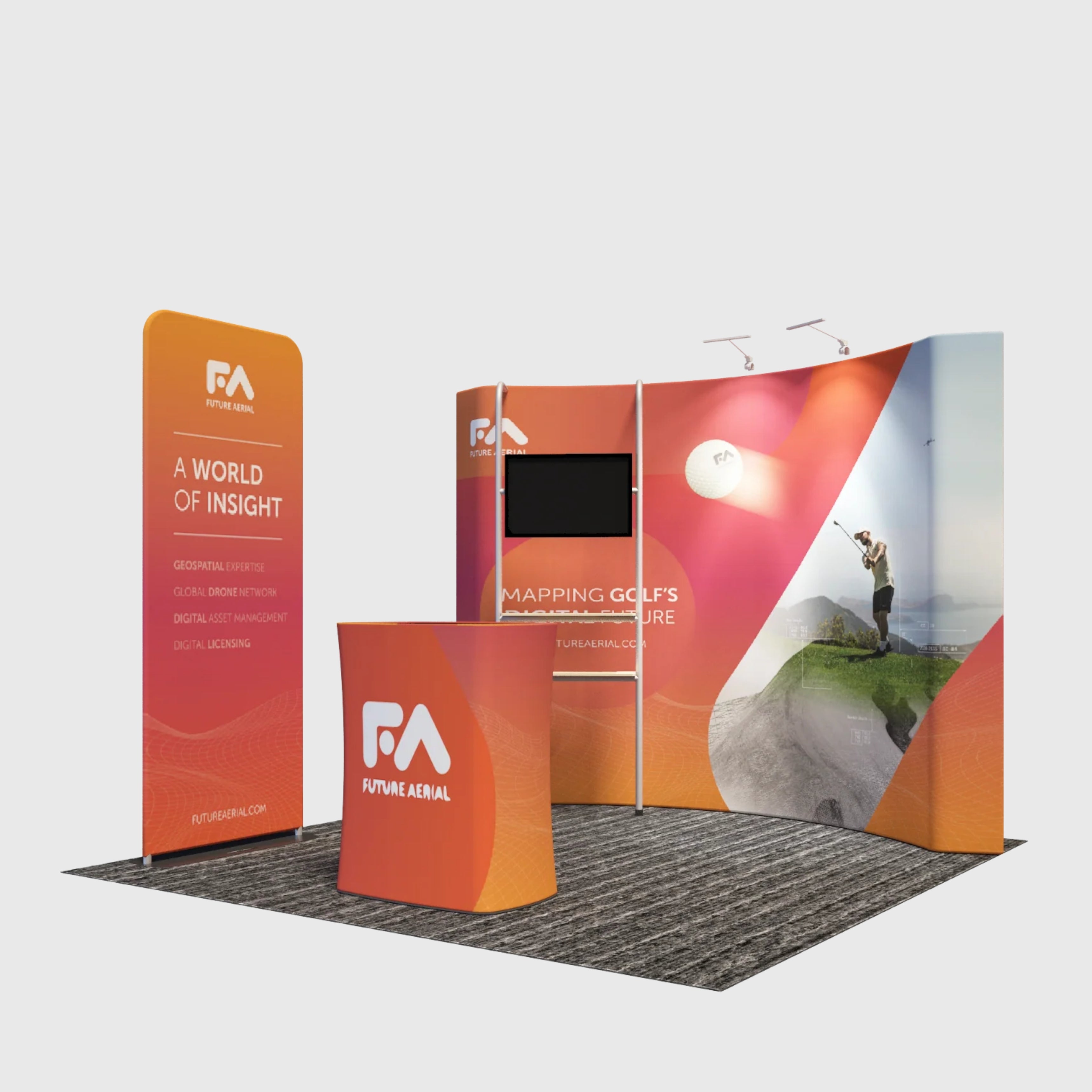 Présentoir portable 3 m x 3 m - Modèle 23 