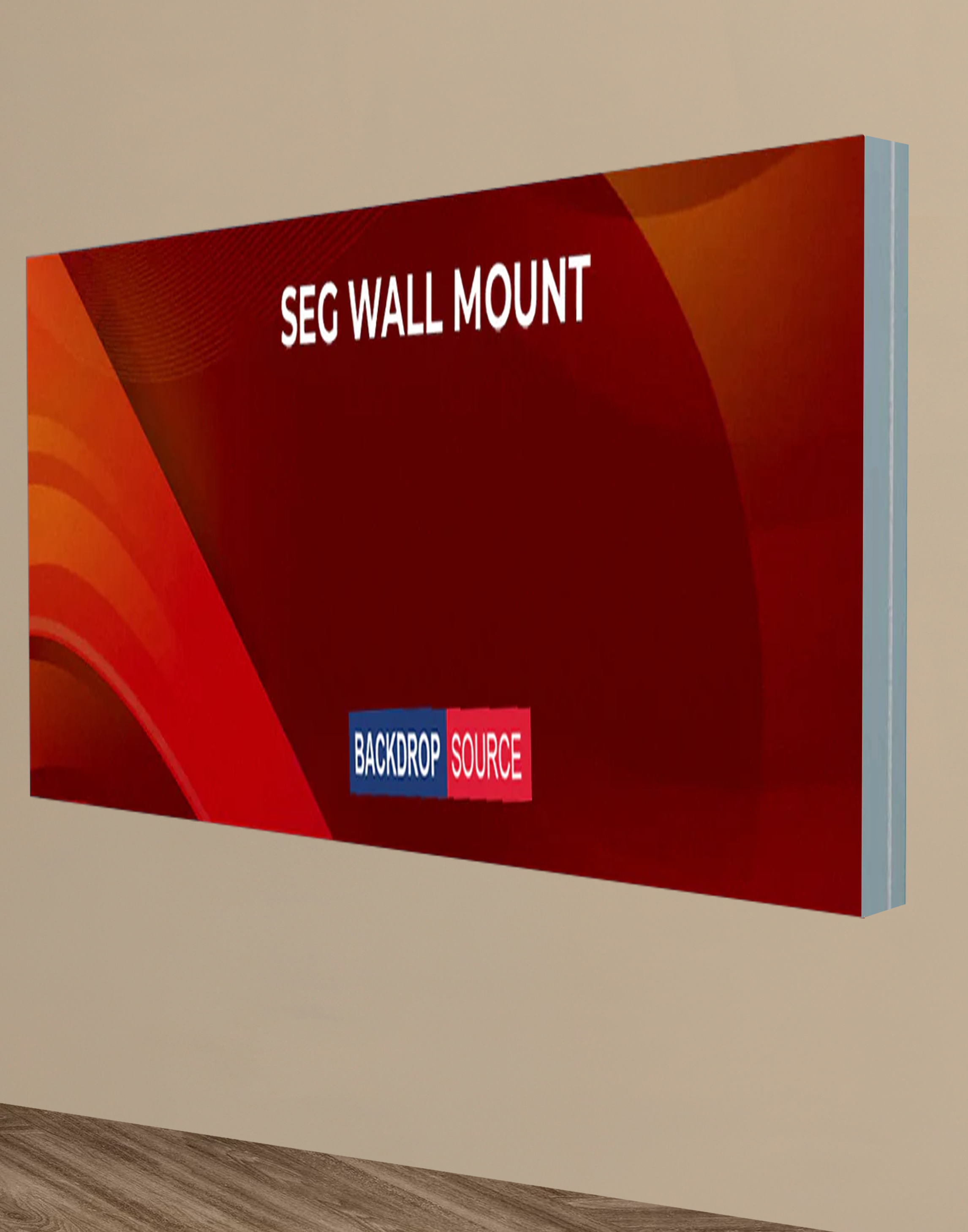 Wall-Mounted SEG Fabric Display – 3.15" & 4.7" Depth