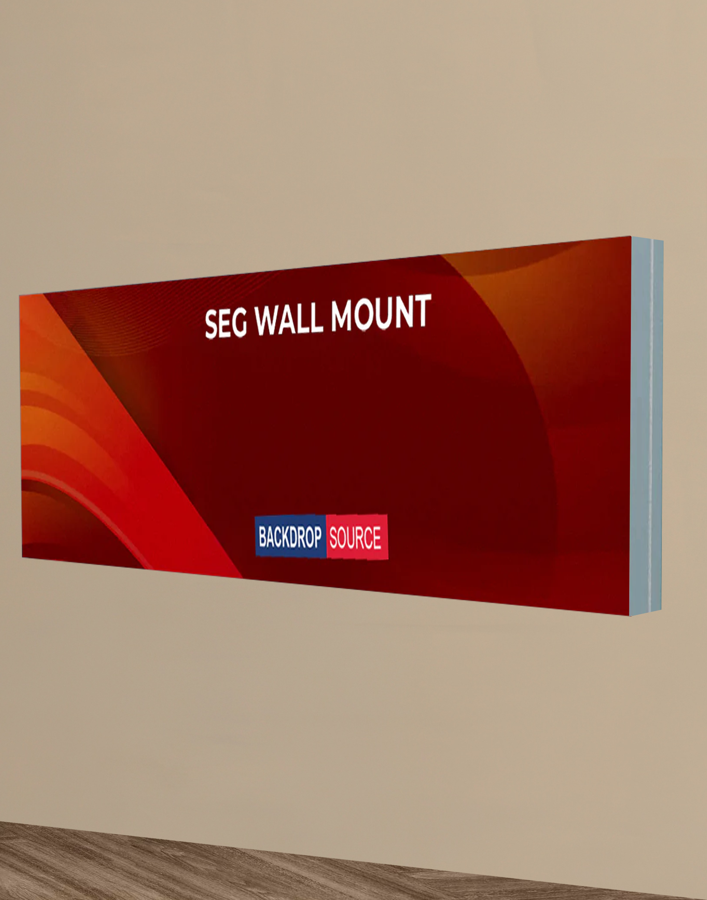 Wall-Mounted SEG Fabric Display – 3.15" & 4.7" Depth