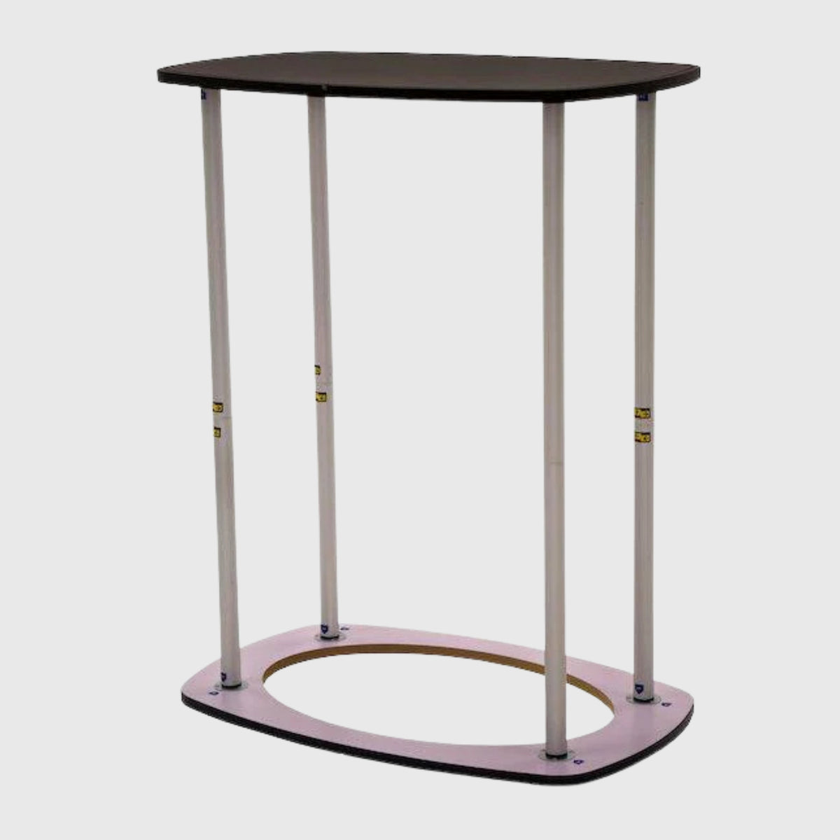 10x10 Booth Kit with Curved Wall, TV Shelf Tower & Banner