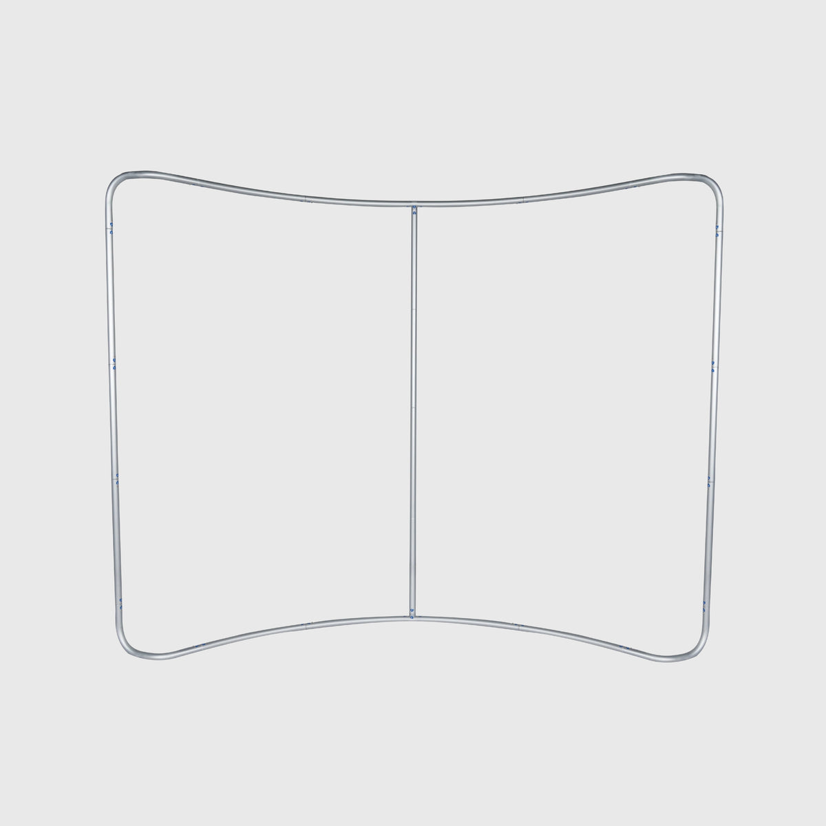 10x10 Curved Wall Booth Kit with Banner Stand & Counter