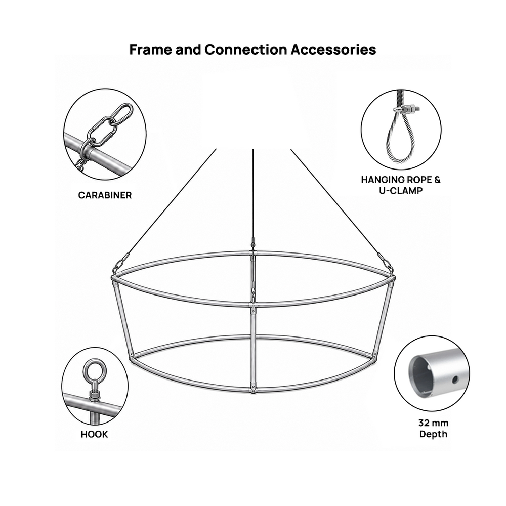 3D Eye-Shaped Hanging Banner