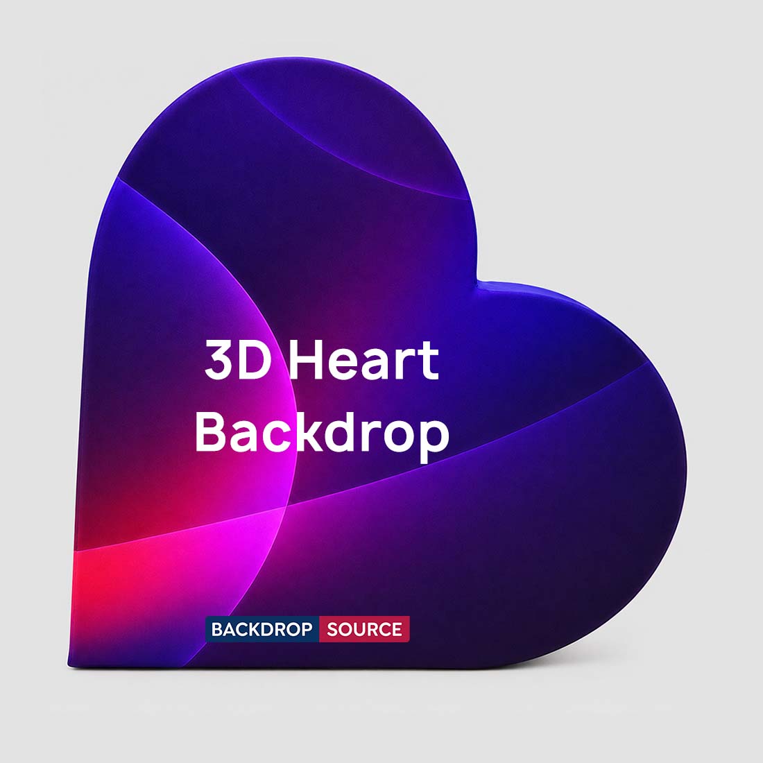 Fond en forme de cœur 3D 