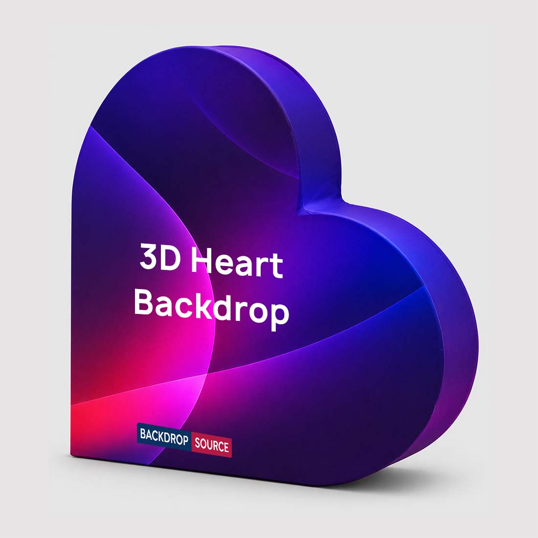 Fond en forme de cœur 3D 