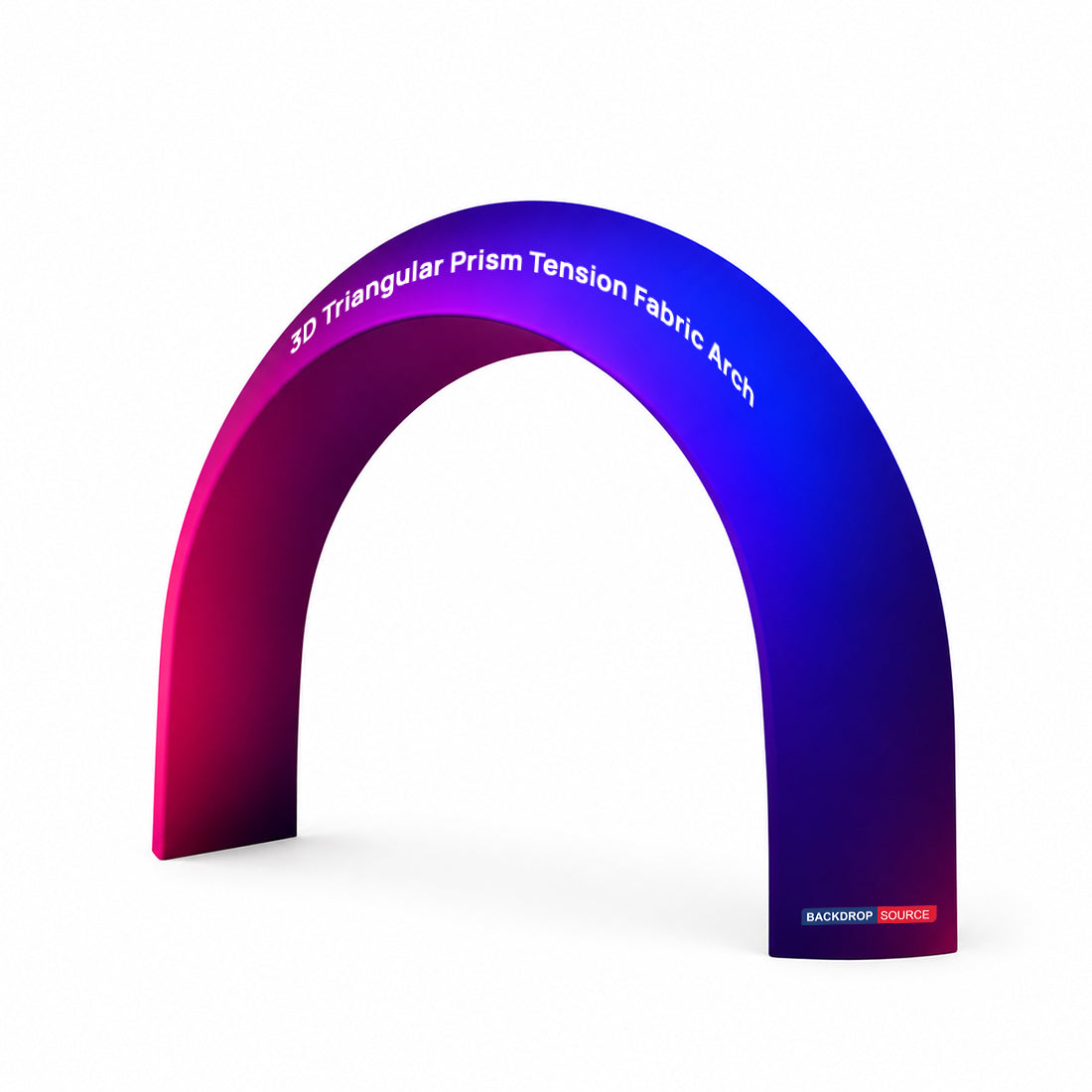 Arche en tissu tendu à prisme triangulaire 3D 