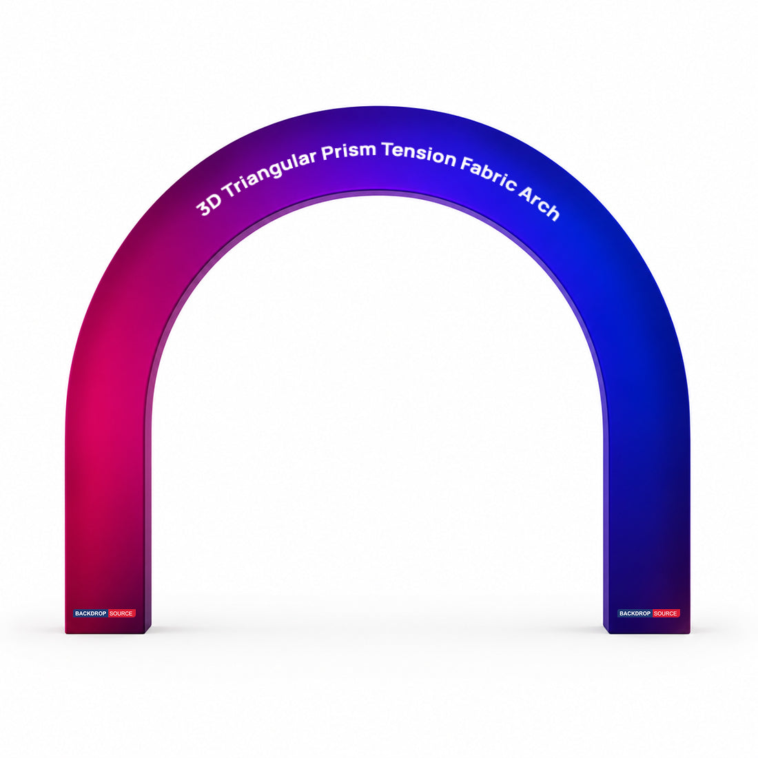 Arche en tissu tendu à prisme triangulaire 3D 