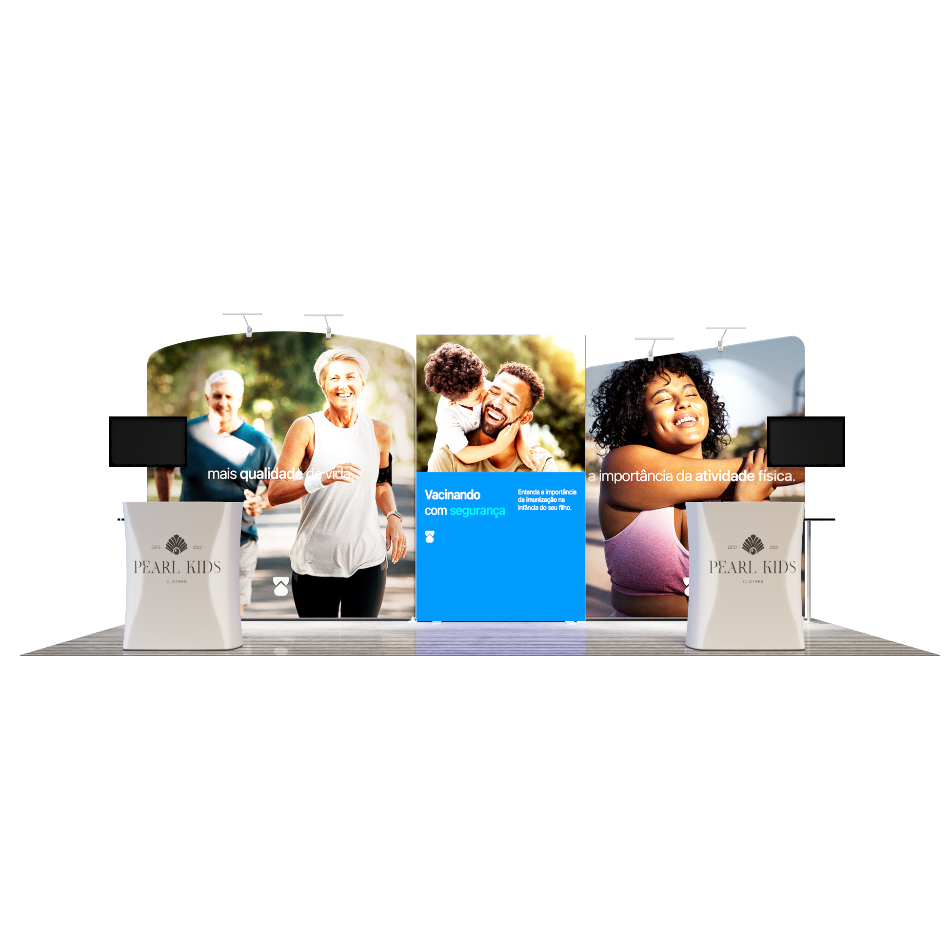 10x20 Modular Exhibition Display Kit – Model 3