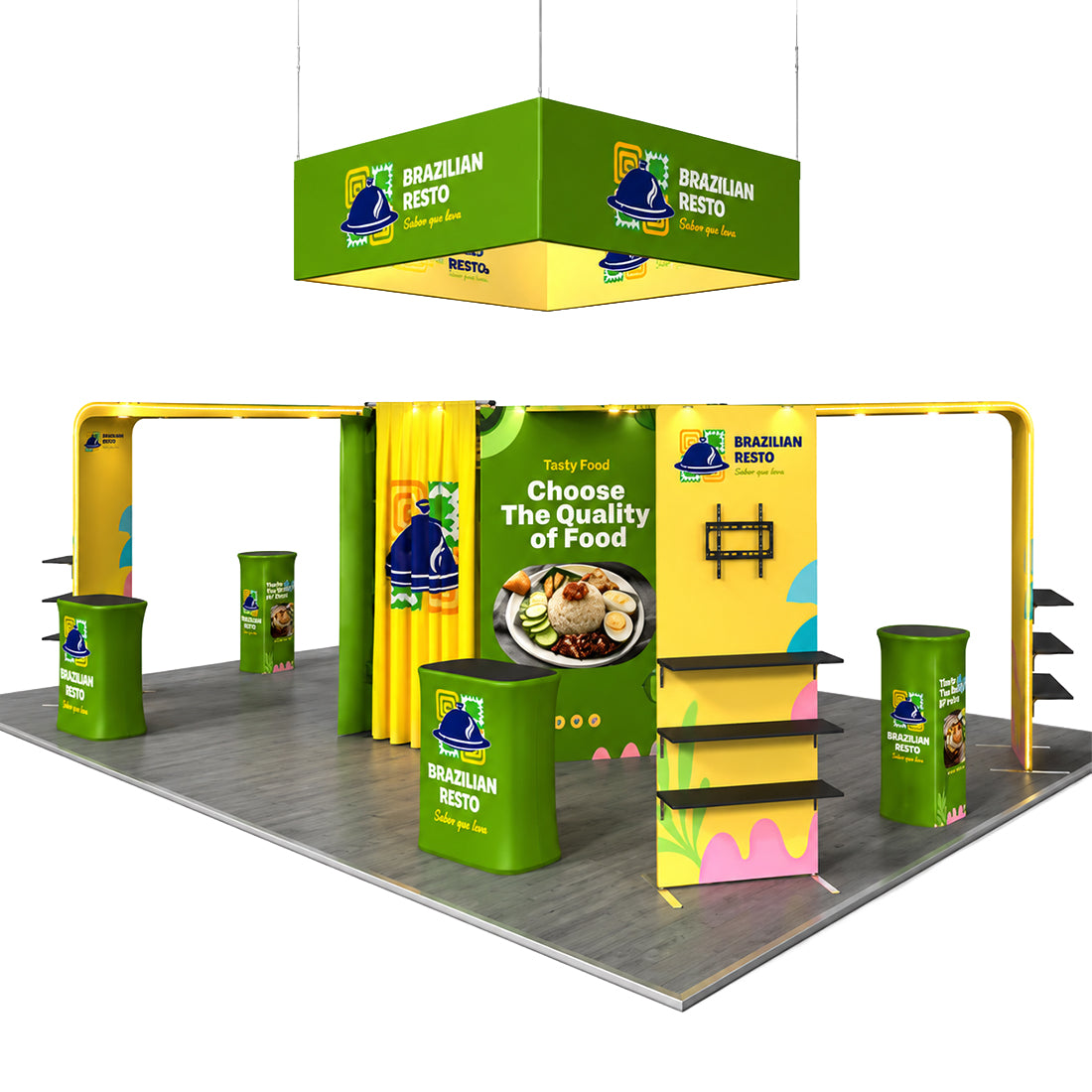 Modular Booth Kits 30ft x 20ft - Model 4