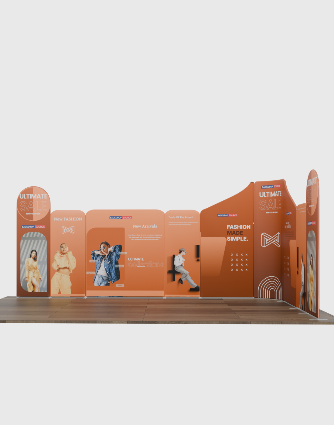 Magnetic Fabric Booth Display - Model 1 (20 x 20ft)