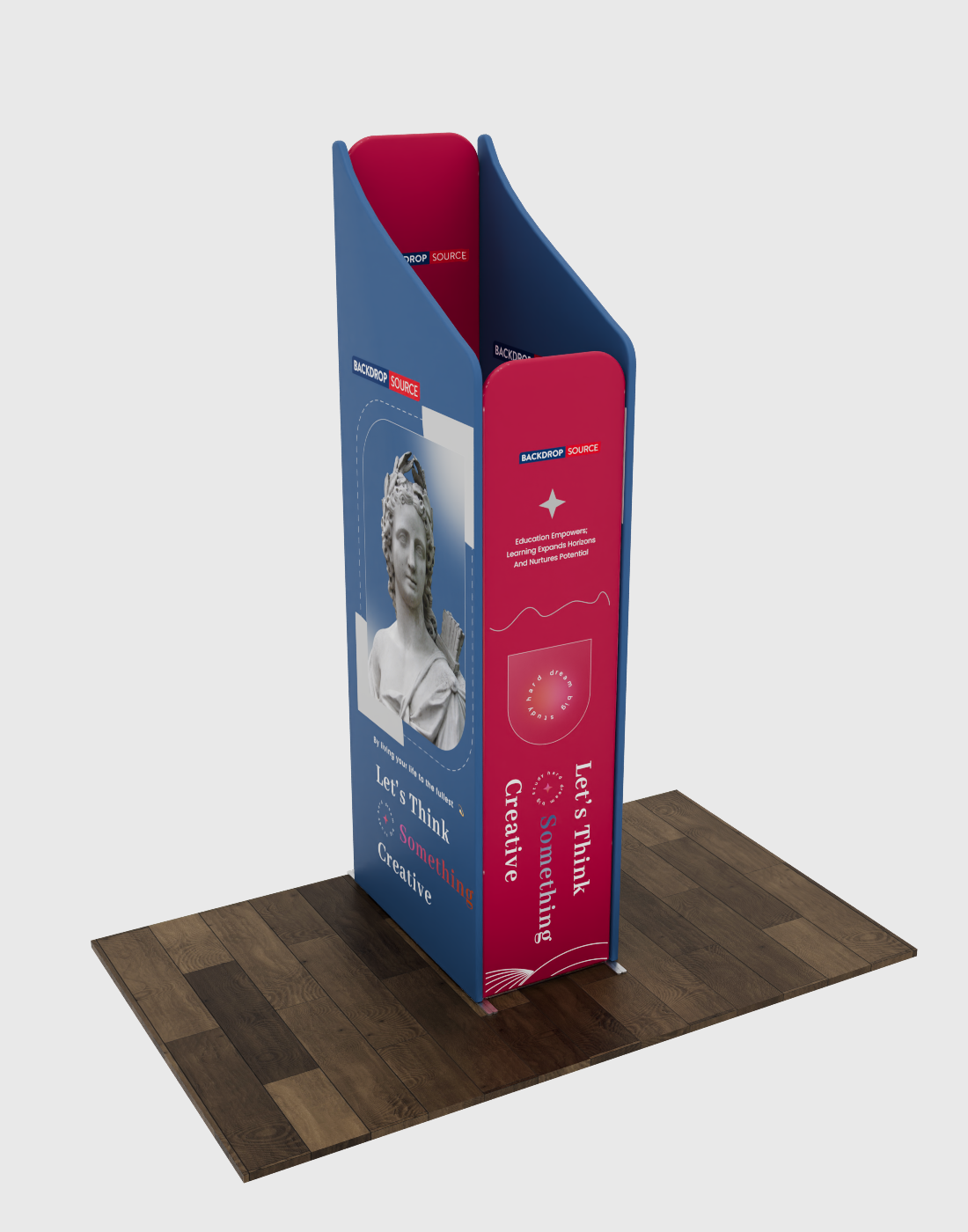 Magnetic Fabric Booth Display - Model 4 (6.5 x 6.5ft)