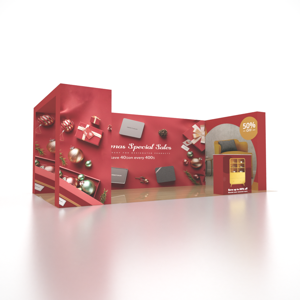 Portable Exhibit Display 10ft x 20ft - Model 19