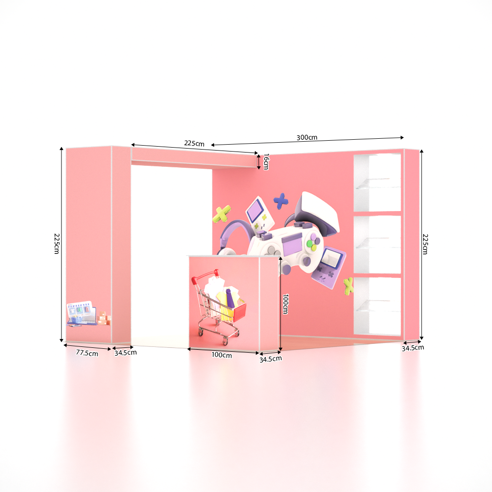 SEG Pro Popup Booth – Model 4(10ft x 10ft)