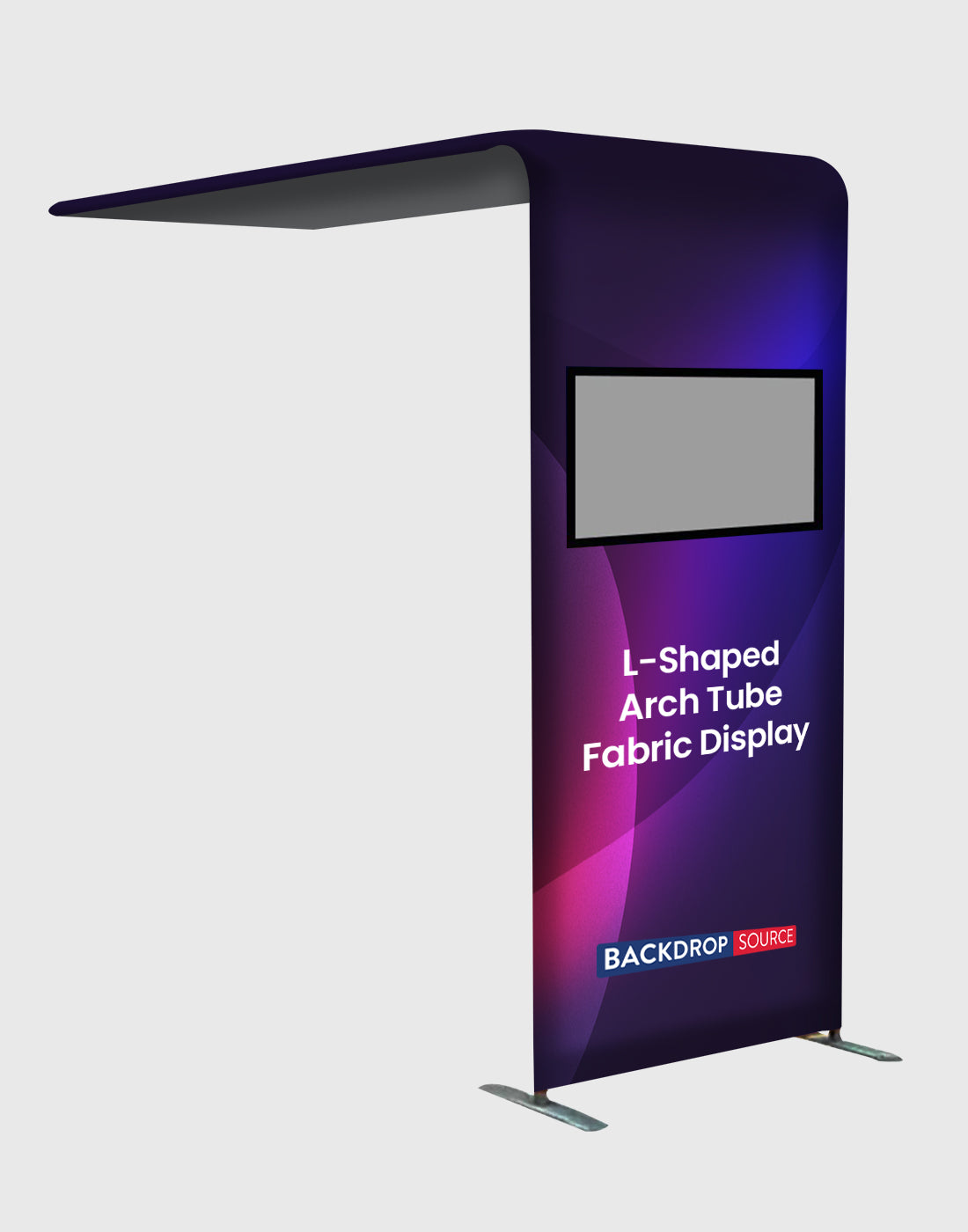 L-Shaped Exhibition Arch with TV Support | Trade Show Display in Canada ...
