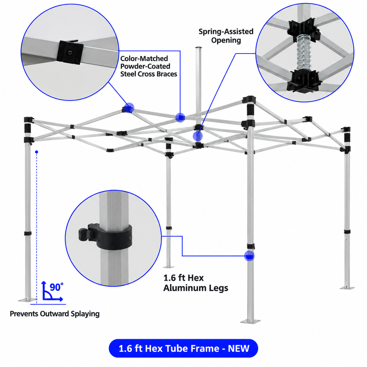 Seamless Canopy Tent – Custom Printed, No Seam Lines