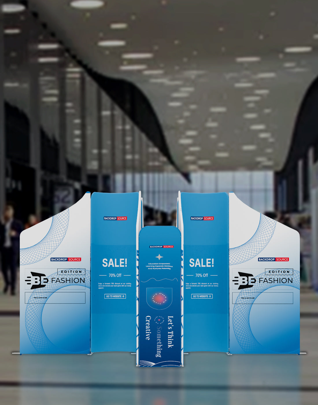 Magnetic Fabric Booth Display - Model 4 (13 x 13ft)