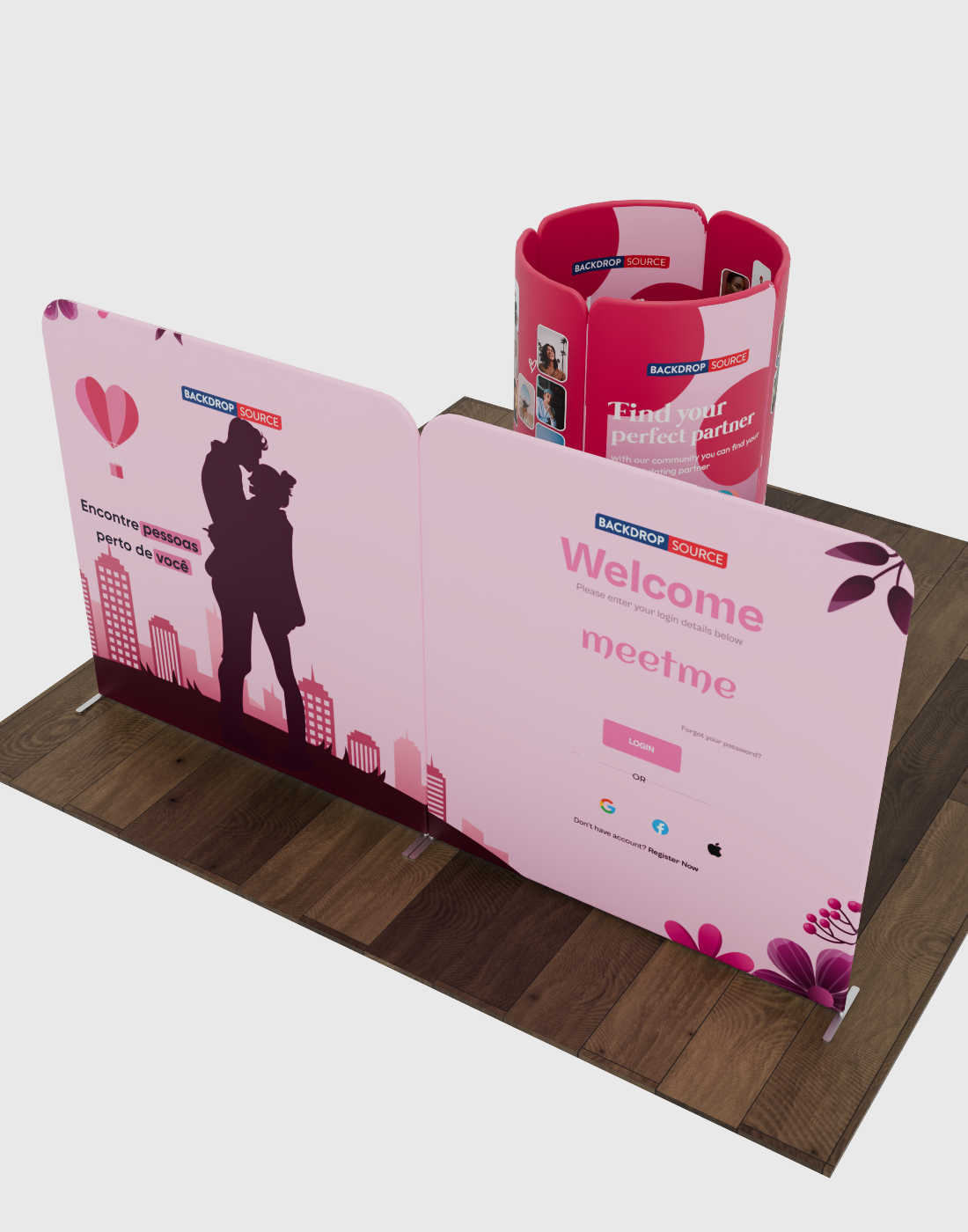 Magnetic Fabric Booth Display - Model 2 (13 x 10ft)