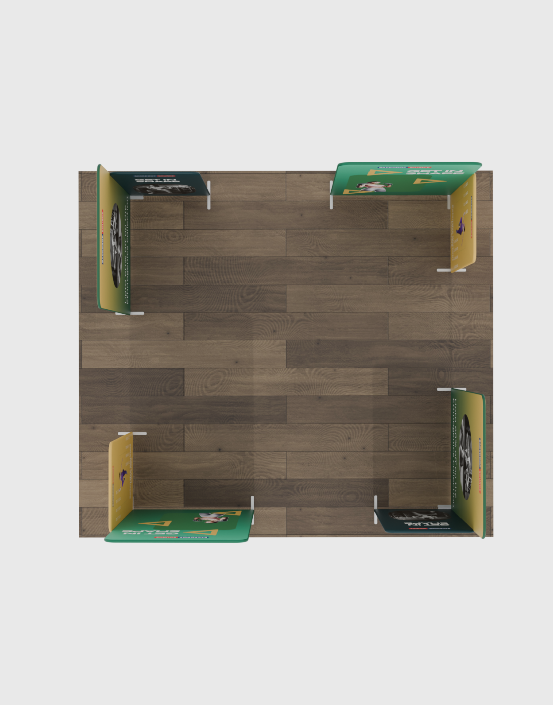 Magnetic Fabric Booth Display - Model 4 (20 x 20ft)