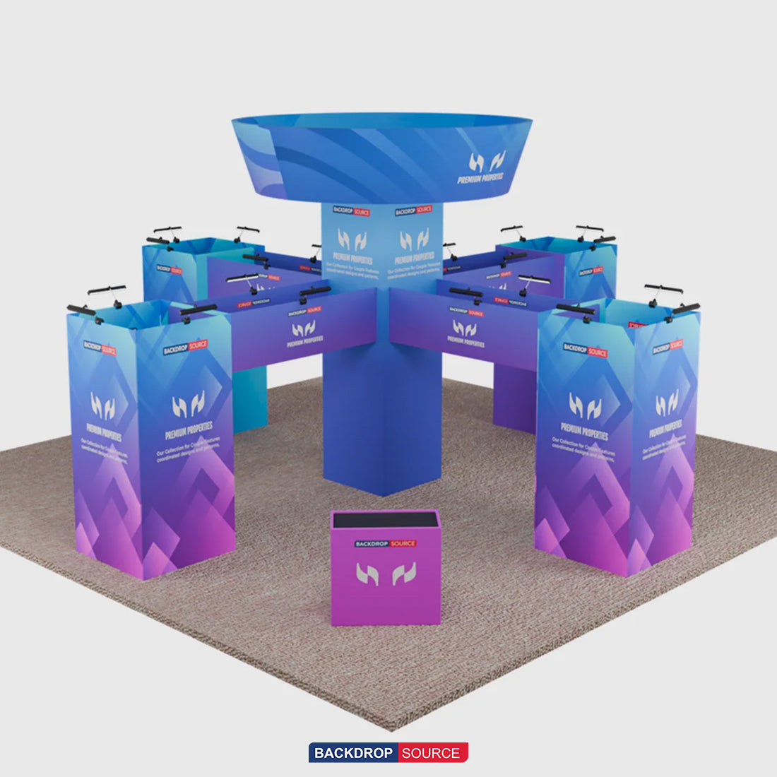 Modular Booth Kits 30ft x 30ft - Model 1