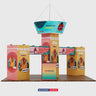 30x20 Cubic Tower Booth Kit with Hanging Banner & 2 Counters
