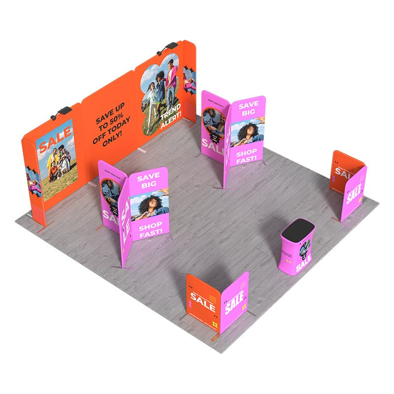 Modular Booth Kits 20ft x 20ft - Model 17