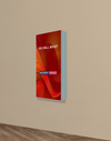 Wall-Mounted SEG Fabric display - 4.7" Depth