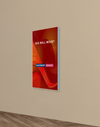 Wall-Mounted SEG Fabric display - 1.57" Depth