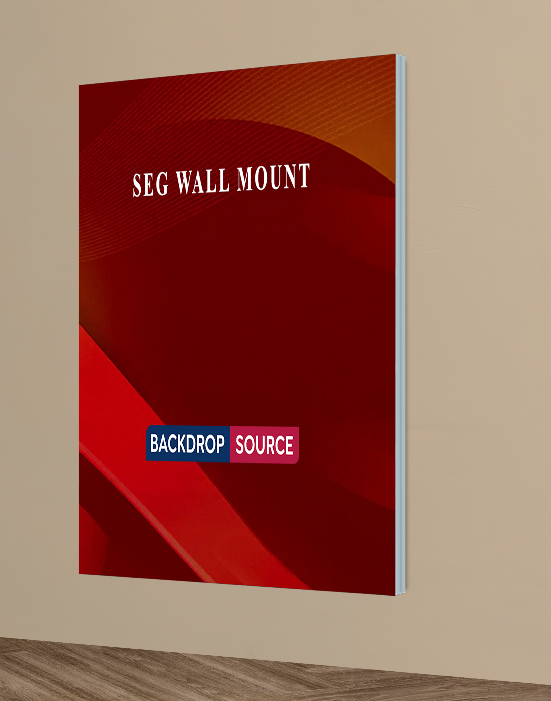 Wall-Mounted SEG Fabric Display – 1.5" Depth
