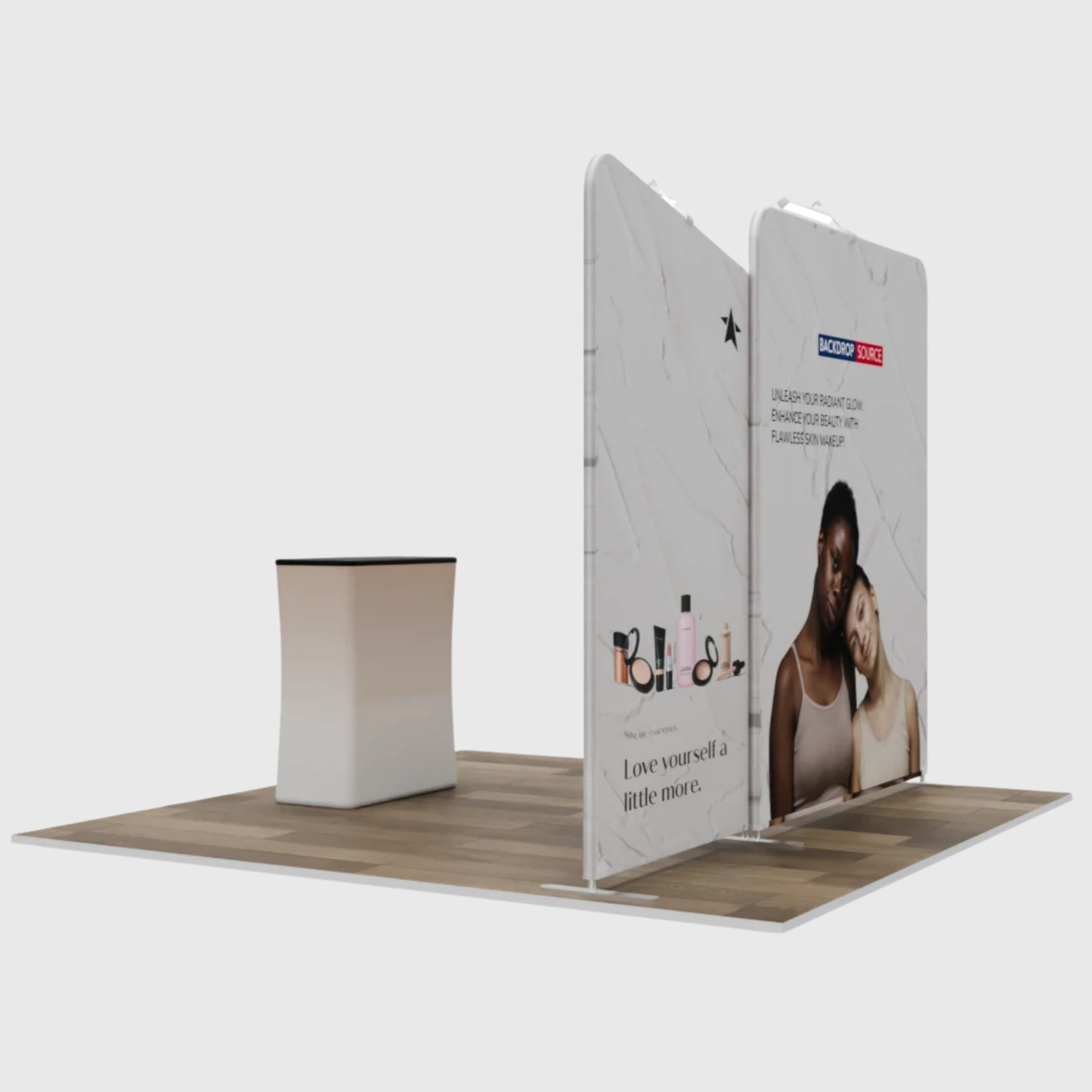Présentoir portable 3 m x 3 m - Modèle 3 