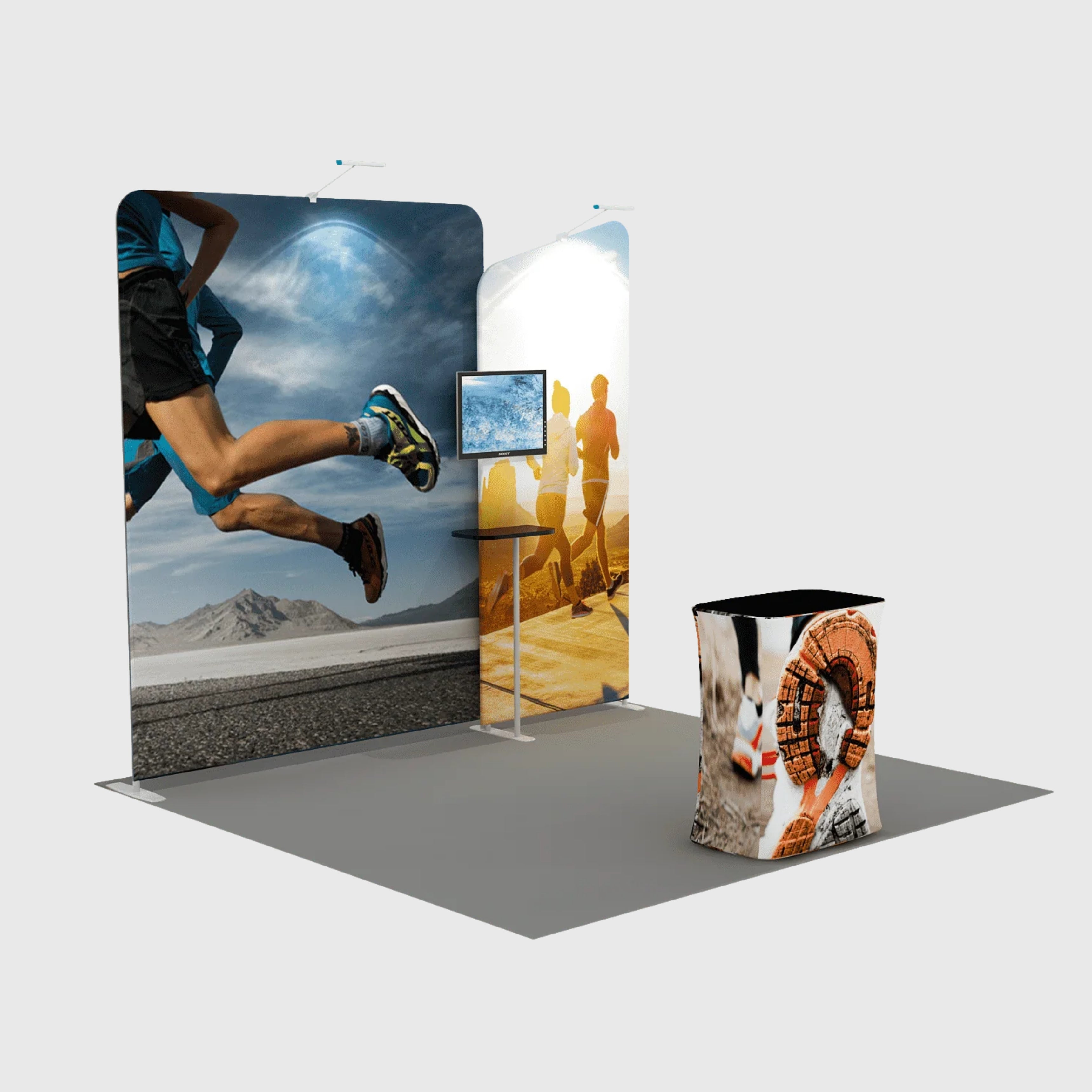 Présentoir portable 3 m x 3 m - Modèle 3 