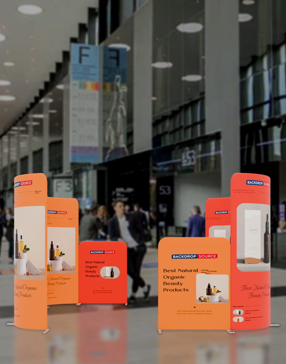 Magnetic Fabric Booth Display - Model 5 (10 x 10ft)