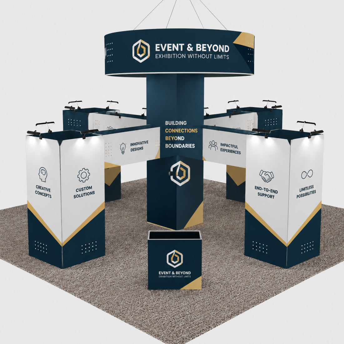 Modular Booth Kits 30ft x 20ft - Model 4