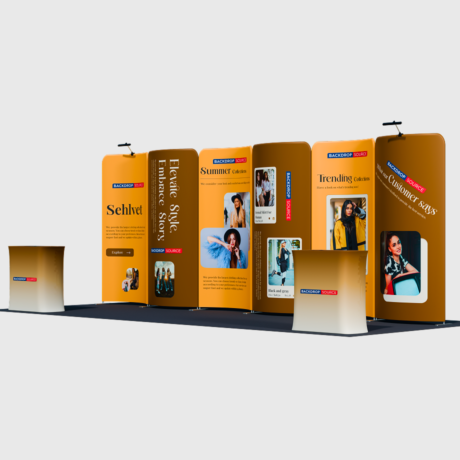 Portable Exhibit Display 10ft x 20ft - Model 17