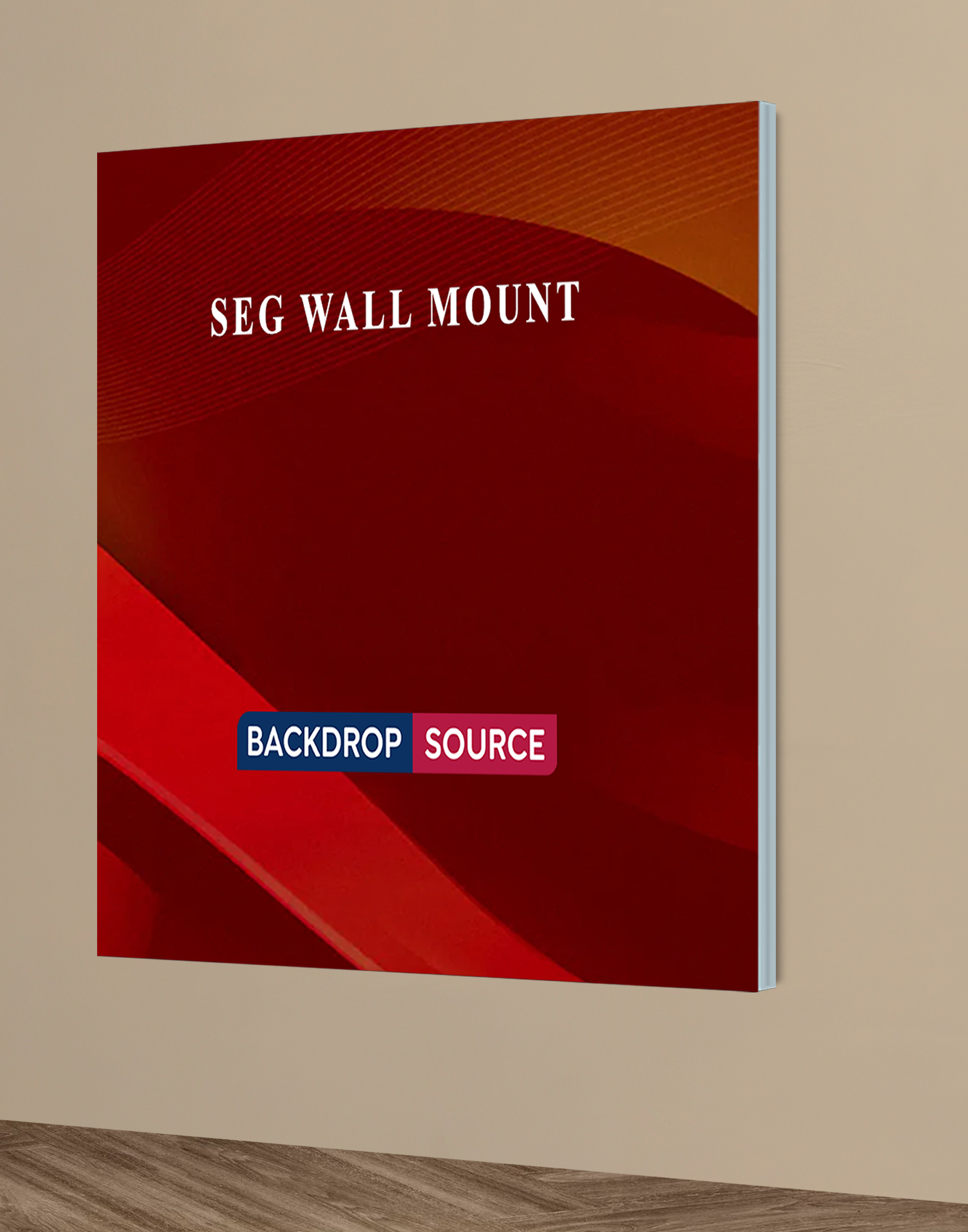 Wall-Mounted SEG Fabric Display – 1.5" Depth