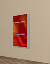 Wall-Mounted SEG Fabric display - 4" Depth