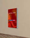 Wall-Mounted SEG Fabric display - 2.4" Depth