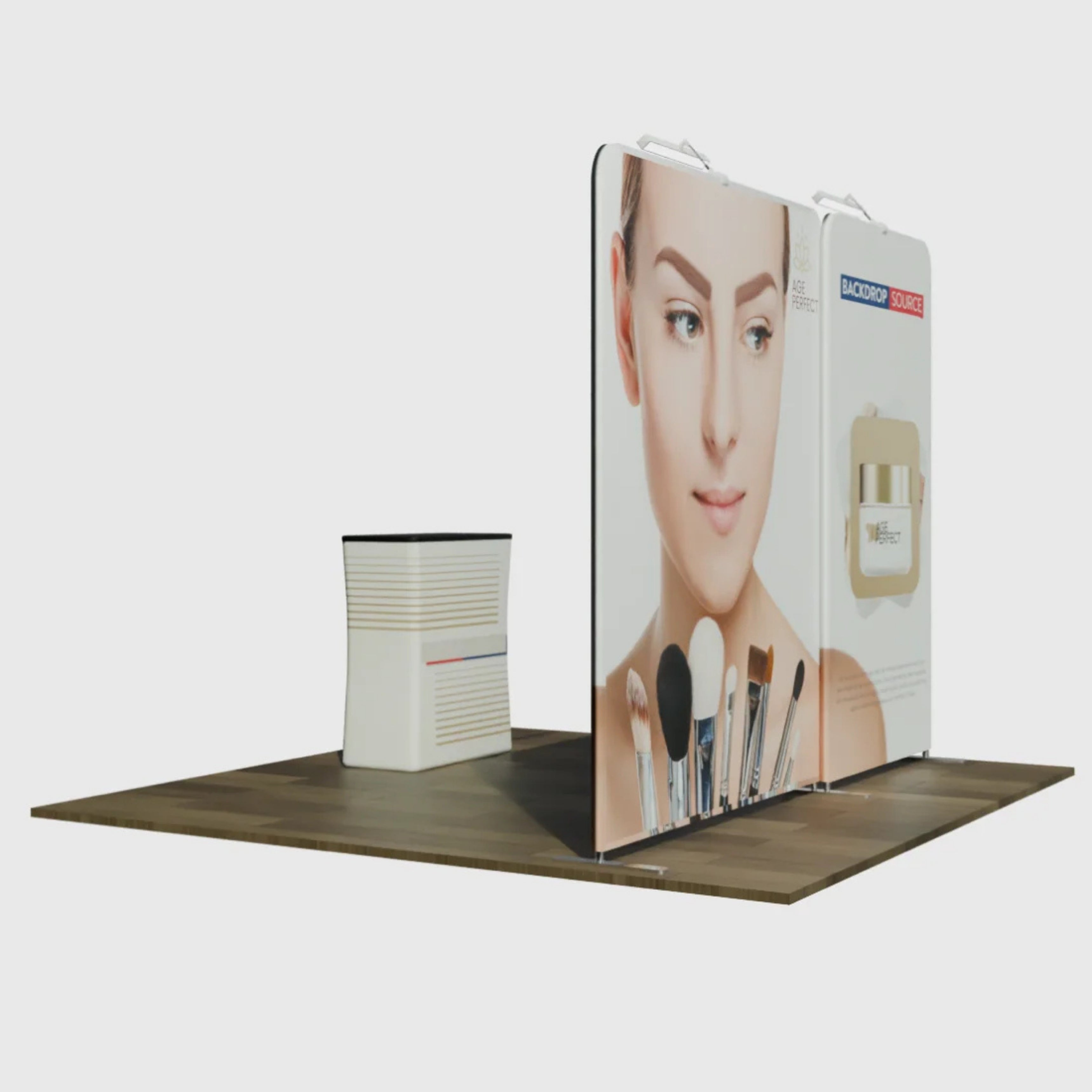 Présentoir portable 3 m x 3 m - Modèle 1 
