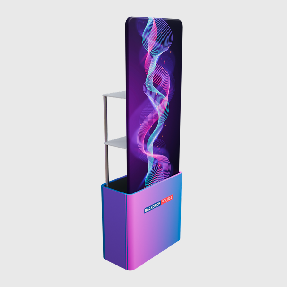 Tabletop Tower Display with Shelves