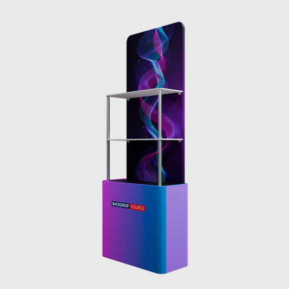 Tabletop Tower Display with Shelves