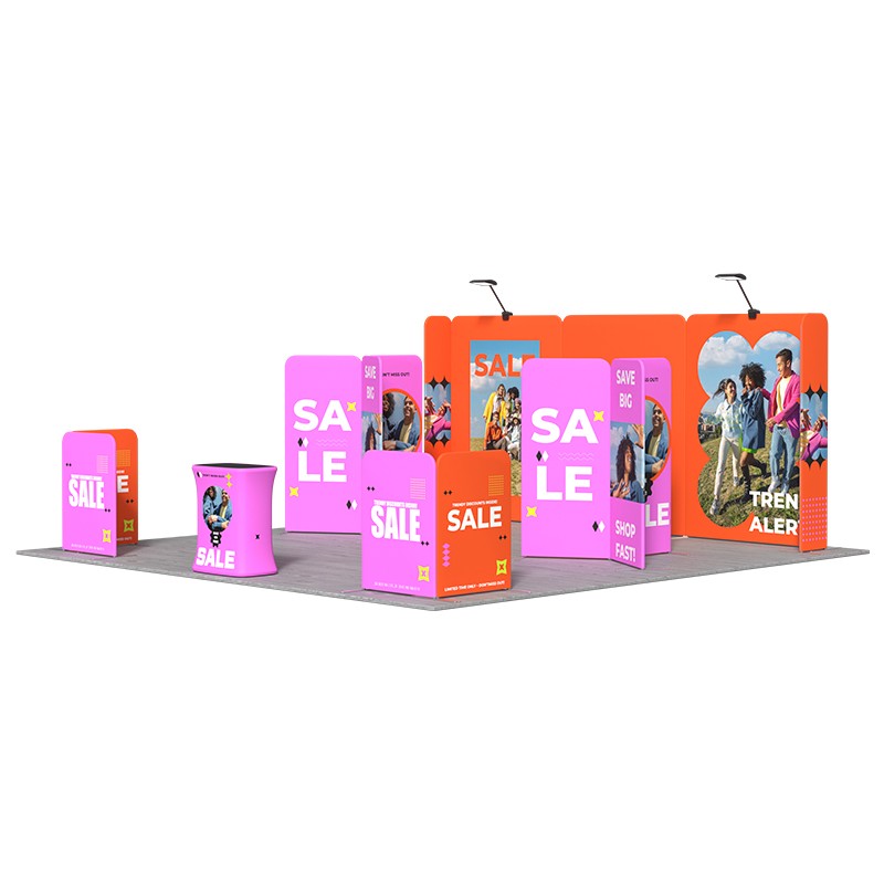 Modular Booth Kits 20ft x 20ft - Model 17