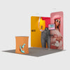 Présentoir portable 3 m x 3 m - Modèle 7 