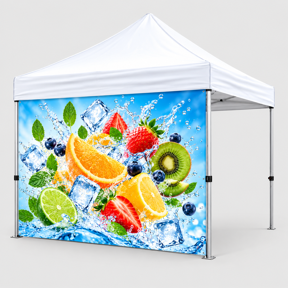 Custom Size Canopy Tent Full Wall – Graphic Only