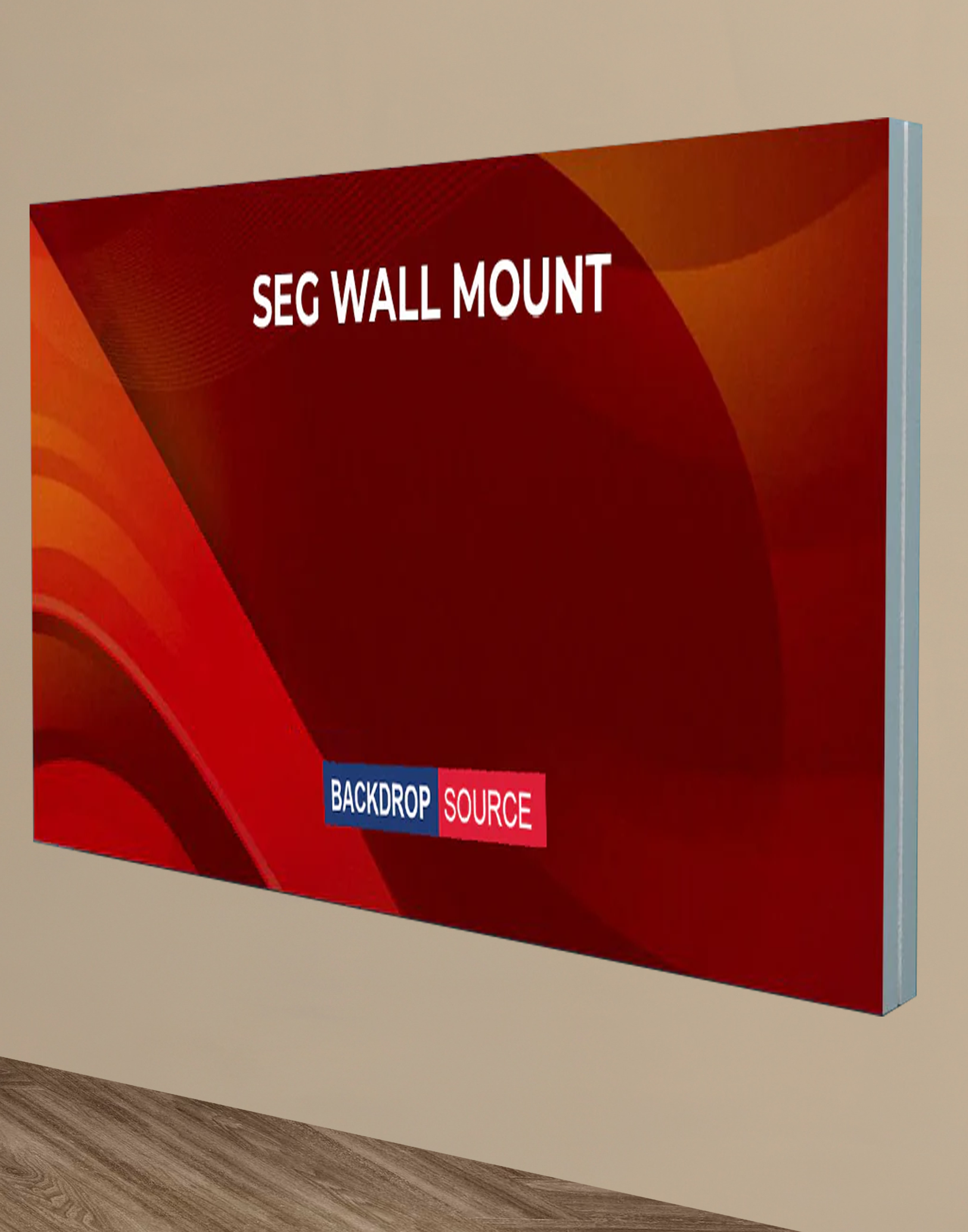Wall-Mounted SEG Fabric Display – 3.15" & 4.7" Depth
