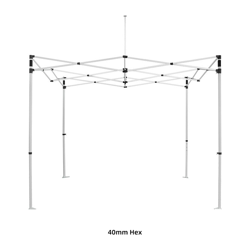 10x10 Tent With Scalloped Valances And Curtains