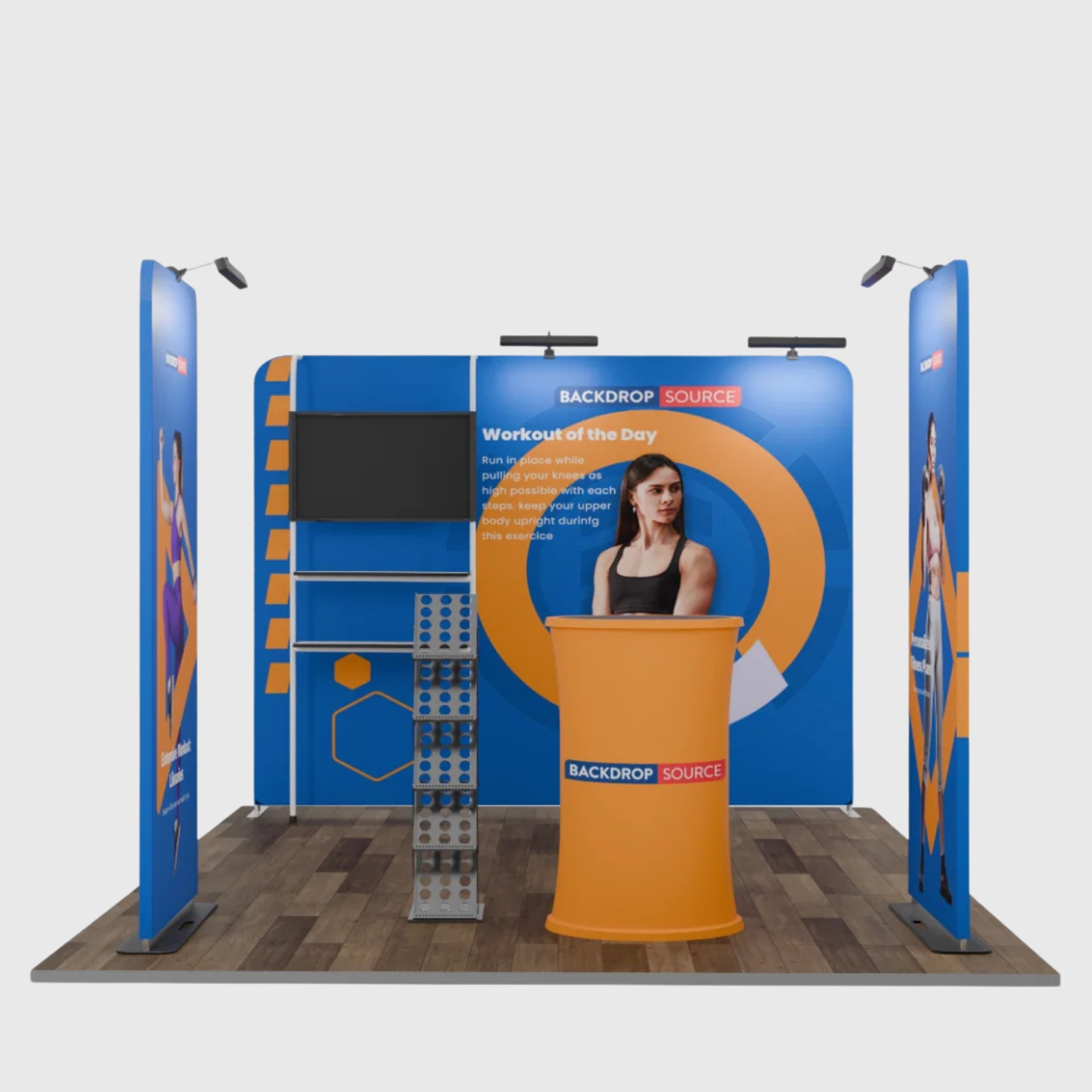 Kit d'exposition haut de gamme pour stands de 3 mètres de large