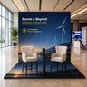 Custom Printed L - Shaped Exhibition Booth
