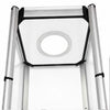 Square Portable Aluminum Spiral Tower Display - 5 Layer Shelves