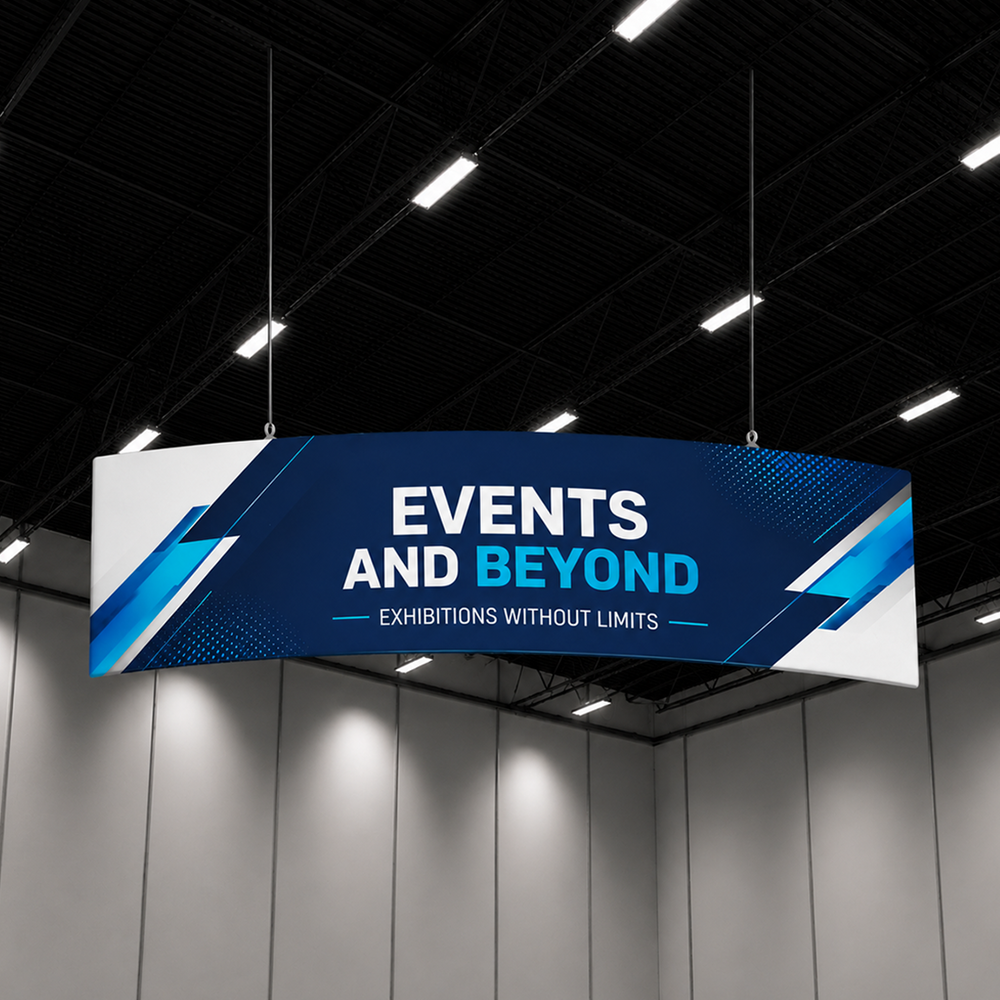 Curved Hanging Banner