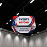Rounded Square Quad Hanging Banner