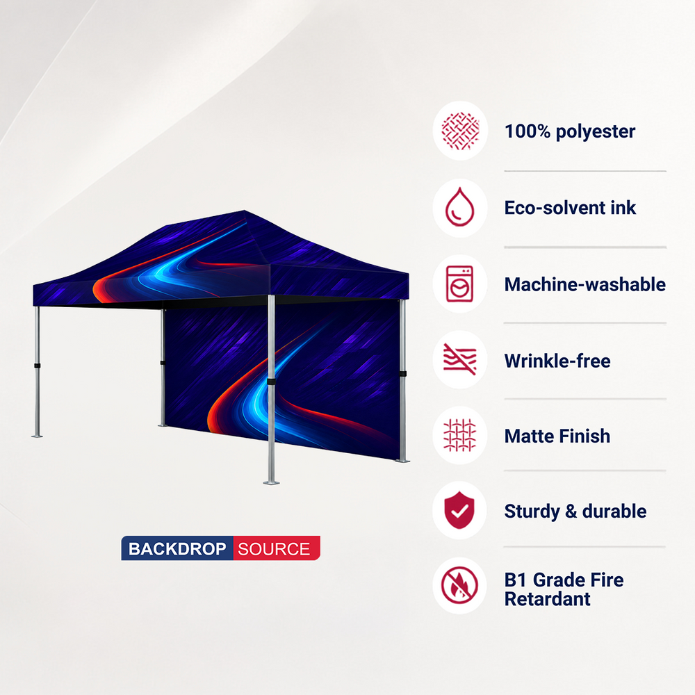 Heavy Duty Fabric Canopy Tent – (15ft x 10ft)